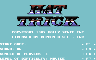Hat Trick screenshot 3 for Commodore 64